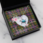 Sea Turtle Necklace Gift for My Beautiful Girlfriend Valentines Necklace Clan Cochrane Tartan Blue Turtle Necklace