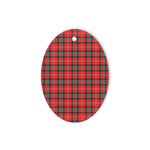 Stuart Of Bute Tartan Oval Ornaments, Christmas Tree Ornament, Plaid Christmas Ornaments, Ceramic Oval Christmas Tree Decoration, Tartan Oval Ornaments, Christmas Tree Ornament, Plaid Christmas Ornaments, Ceramic Oval Christmas Tree Decoration
