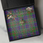 To My Beautiful Soulmate Necklace In Your Eyes I Have Found My Home Clan Stewart of Appin Hunting Tartan Crown Pendant Necklace
