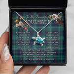 Sea Turtle Necklace To My Beautiful Soulmate Necklace In Your Eyes I Have Found My Home Clan Hardy Tartan Blue Turtle Necklace, Valentine Necklace Gift for Girlfriend Clan Mitchell Ancient Tartan Sunflower Pendant Necklace, Scottish Tartan Jewelry, valentine necklace, necklace girlfriend, necklace for wife, cute necklaces for girlfriend, jewelry for girlfriend, to my soulmate necklace, to my future wife necklace