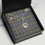 To My Beautiful Soulmate Necklace In Your Eyes I Have Found My Home Clan MacSporran Tartan Rising Phoenix Necklace