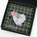 Gift For My Beautiful Girlfriend Necklace Valentine Necklace Clan Brodie Modern Tartan Cross Dancing Necklace Scottish Tartan Jewelry
