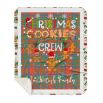 Personalized Gift Tartan Plaid Blanket Clan MacKintosh Ancient With Christmas Cookie Baking Crew Christmas Gift Sherpa Blanket, tartan sherpa blanket,buffalo plaid sherpa blanket,christmas sherpa blanket,Christmas Throw Blanket,green plaid sherpa blanket,green sherpa blanket