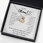 Love Dancing Necklace - To My Mom - To The World You Maybe Just A Mother But To Me You Are The World Mother's Day Necklace