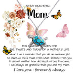 Opal Turtle Necklace - Mom Necklace Gift - To My Mom - Twists & Turns Gift Set Mom Necklace