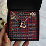 To My Beautiful Soulmate Necklace In Your Eyes I Have Found My Home Clan Broun Modern Tartan Forever Love Necklace