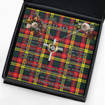 To My Beautiful Soulmate Necklace In Your Eyes I Have Found My Home Clan Buchanan Modern Tartan Cross Dancing Necklace
