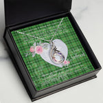Rising Phoenix Necklace - Valentine Necklace Clan Blane Tartan Gift for Girlfriend, Gift for My Wife Rising Phoenix Necklace