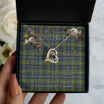 To My Beautiful Soulmate Necklace In Your Eyes I Have Found My Home Clan MacLellan Tartan Forever Love Necklace