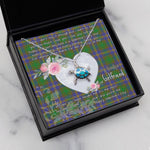 Sea Turtle Necklace Gift for My Beautiful Girlfriend Valentines Necklace Clan Strange of Balcaskie Tartan Blue Turtle Necklace