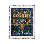 Personalized Gift Tartan Plaid Blanket Clan Smith Modern With Christmas Cookie Baking Crew Christmas Gift Blanket, Plaid Blanket, Christmas Fleece Blanket, Christmas Blanket, Tartan Blanket, Scottish Blanket, Scotland Blanket, Family Name Blanket, Custom Blanket, Personalized Blanket