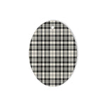 Scott Black White Ancient Tartan Oval Ornaments, Christmas Tree Ornament, Plaid Christmas Ornaments, Ceramic Oval Christmas Tree Decoration, Tartan Oval Ornaments, Christmas Tree Ornament, Plaid Christmas Ornaments, Ceramic Oval Christmas Tree Decoration