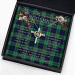 To My Beautiful Soulmate Necklace In Your Eyes I Have Found My Home Clan Abercrombie Tartan Cross Dancing Necklace