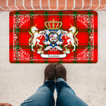 Welcome Mat Scottish MacDonalds Of Sleat Tartan Door Mat, Plaid Doormat