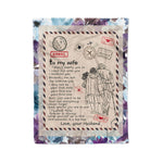 Scotstee Shop - Personalized Gift Letter To My Wife Love Her Very Much Letter Cute Family Gifts Fleece Blanket