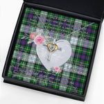 Gift For My Beautiful Girlfriend Necklace Valentine Necklace Clan MacKenzie Dress Modern Tartan Cross Dancing Necklace Scottish Tartan Jewelry