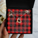 To My Beautiful Soulmate Necklace In Your Eyes I Have Found My Home Clan Cunningham Modern Tartan Forever Love Necklace