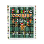 Personalized Gift Tartan Plaid Blanket Clan Wallace Ancient With Christmas Cookie Baking Crew Christmas Gift Blanket, Plaid Blanket, Christmas Fleece Blanket, Christmas Blanket, Tartan Blanket, Scottish Blanket, Scotland Blanket, Family Name Blanket, Custom Blanket, Personalized Blanket