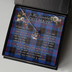 To My Beautiful Soulmate Necklace In Your Eyes I Have Found My Home Clan Angus Modern Tartan Crown Pendant Necklace