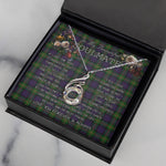 To My Beautiful Soulmate Necklace In Your Eyes I Have Found My Home Clan MacDonell of Glengarry Tartan Rising Phoenix Necklace