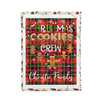 Personalized Gift Tartan Plaid Blanket Clan Christie With Christmas Cookie Baking Crew Christmas Gift Blanket, Plaid Blanket, Christmas Fleece Blanket, Christmas Blanket, Tartan Blanket, Scottish Blanket, Scotland Blanket, Family Name Blanket, Custom Blanket, Personalized Blanket