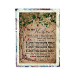 Scotstee Shop - Personalized Gift Letter To Husband To My Husband I Love You More Forever Love Gift Fleece Blanket
