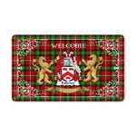 Doormat - Tartan Door Mat The Family Fullerton Welcome Mat, Plaid Doormat Scottish