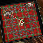 To My Beautiful Soulmate Necklace In Your Eyes I Have Found My Home Clan Morrison Modern Tartan Wishbone Dancing Necklace