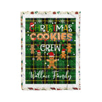 Personalized Gift Tartan Plaid Blanket Clan Wallace Hunting With Christmas Cookie Baking Crew Christmas Gift Blanket, Plaid Blanket, Christmas Fleece Blanket, Christmas Blanket, Tartan Blanket, Scottish Blanket, Scotland Blanket, Family Name Blanket, Custom Blanket, Personalized Blanket