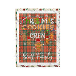 Personalized Gift Tartan Plaid Blanket Clan Scott Ancient With Christmas Cookie Baking Crew Christmas Gift Blanket, Plaid Blanket, Christmas Fleece Blanket, Christmas Blanket, Tartan Blanket, Scottish Blanket, Scotland Blanket, Family Name Blanket, Custom Blanket, Personalized Blanket