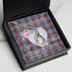 Rising Phoenix Necklace - Valentine Necklace Clan Congilton Tartan Gift for Girlfriend, Gift for My Wife Rising Phoenix Necklace