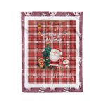 Personalized Gift Tartan Plaid Blanket Clan MacDougall Dress With Funny Santa Snowman Reindeer Merry Christmas Fleece Blanket, Home Living Room, Plaid Blanket, Tartan Blanket, Scottish Blanket, Buffalo fleece blanket, Christmas Blanket