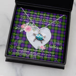Sea Turtle Necklace Gift for My Beautiful Girlfriend Valentines Necklace Clan Cameron Tartan Blue Turtle Necklace