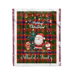 Personalized Gift Tartan Plaid Blanket Clan Nithsdale With Funny Santa Snowman Reindeer Merry Christmas Fleece Blanket, Home Living Room, Plaid Blanket, Tartan Blanket, Scottish Blanket, Buffalo fleece blanket, Christmas Blanket