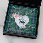 Sea Turtle Necklace Gift for My Beautiful Girlfriend Valentines Necklace Clan Urquhart Ancient Tartan Blue Turtle Necklace