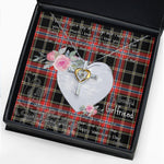 Gift For My Beautiful Girlfriend Necklace Valentine Necklace Clan Norwegian Tartan Cross Dancing Necklace Scottish Tartan Jewelry