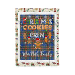 Personalized Gift Tartan Plaid Blanket Clan MacBeth Ancient With Christmas Cookie Baking Crew Christmas Gift Blanket, Plaid Blanket, Christmas Fleece Blanket, Christmas Blanket, Tartan Blanket, Scottish Blanket, Scotland Blanket, Family Name Blanket, Custom Blanket, Personalized Blanket