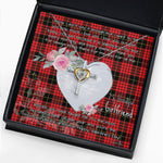 Gift For My Beautiful Girlfriend Necklace Valentine Necklace Clan MacQueen Tartan Cross Dancing Necklace Scottish Tartan Jewelry