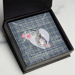 Rising Phoenix Necklace - Valentine Necklace Clan Boswell Tartan Gift for Girlfriend, Gift for My Wife Rising Phoenix Necklace