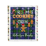 Personalized Gift Tartan Plaid Blanket Clan Robertson Hunting Modern With Christmas Cookie Baking Crew Christmas Gift Blanket, Plaid Blanket, Christmas Fleece Blanket, Christmas Blanket, Tartan Blanket, Scottish Blanket, Scotland Blanket, Family Name Blanket, Custom Blanket, Personalized Blanket