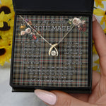 To My Beautiful Soulmate Necklace In Your Eyes I Have Found My Home Clan MacKenzie Weathered Tartan Wishbone Dancing Necklace