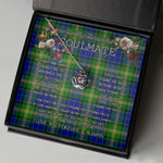 To My Beautiful Soulmate Necklace In Your Eyes I Have Found My Home Clan MaiTland Tartan Crown Pendant Necklace