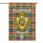 House Flag - Buchanan Ancient Irish Shield Celtic Cross Tartan Garden Flag St Patrick's Day Garden Flag