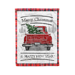 Tartan Blanket Vintage Red Truck with Christmas Tree Family Scottish Clan Preston plaid blanket, red plaid blanket, buffalo plaid blanket, green plaid blanket, plaid fleece blanket, blue plaid blanket, red tartan blanket, tartan plaid blanket, black and white plaid blanket, , christmas plaid blanket, orange plaid blanket, tartan plaid throw blanket, pink plaid blanket, brown plaid blanket, buffalo check blanket