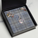To My Beautiful Soulmate Necklace In Your Eyes I Have Found My Home Clan Tweedie Tartan Rising Phoenix Necklace