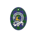 Strachan Scottish Clan Badge Plaid Ornament Gift. Christmas Tree Ornament Strachan Tartan Ornament,  ceramic ornament, personalized christmas ornaments, christmas tree ornaments, christmas door decorations, Plaid Ornament, Tartan Ceramic Ornament