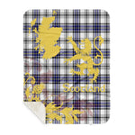 Sherpa Blanket - Tartan Blanket Thistle and Lion Scottish Clan Hannay Plaid Blanket, plaid sherpa blanket queen,purple sherpa blanket,queen sherpa blanket,queen size sherpa blanket,red sherpa blanket,scottish tartan blankets,sherpa blanket,sherpa christmas blanket