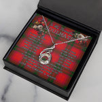 To My Beautiful Soulmate Necklace In Your Eyes I Have Found My Home Clan MacNab Tartan Rising Phoenix Necklace