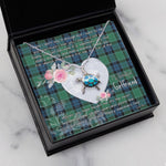 Sea Turtle Necklace Gift for My Beautiful Girlfriend Valentines Necklace Clan Graham Of Menteith Ancient Tartan Blue Turtle Necklace