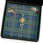 To My Beautiful Soulmate Sunflower Necklace In Your Eyes I Have Found My Home Clan MacCallum Ancient Tartan Jewelry For Girlfriend, Tartan Sunflower Pendant Necklace, Scottish Tartan Jewelry, valentine necklace, necklace girlfriend, necklace for wife, cute necklaces for girlfriend, jewelry for girlfriend, to my soulmate necklace, to my future wife necklace